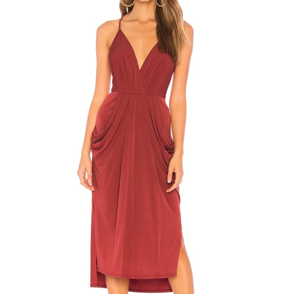 MIDI FAUX WRAP DRESS- BCBGeneration